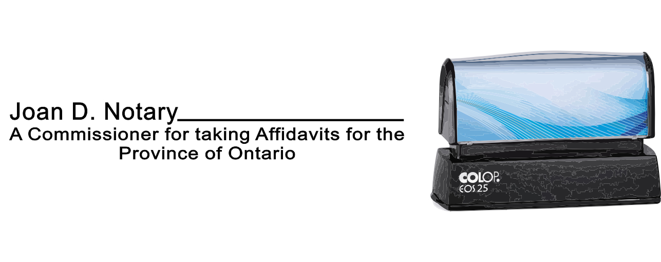 ON16P-%22Commissioner%22+Pre-Inked+Stamp+